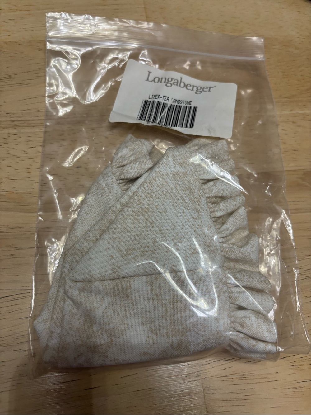 Longaberger Tea Liner in Sandstone Neutral